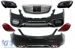 image-24-Body Kit gia Mercedes S W222 13-06.17 Fóta exátmisis profylaktíra Facelift S63 Look