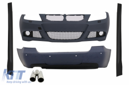 image-54-Body Kit katállhlo gia BMW Seirá 3 E90 (2005-2008) M-Technik Schediasmós With Ákroi Exatmíseon ACS-schediasmós