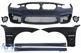 image-33-Body Kit katállhlo gia BMW Seirá 3 F30 F31 (2011-up) Profulaktíras me Mprostiná fterá kai Plaϊná Kit M3 Schediasmós