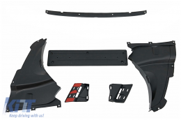 Body Kit katállhlo gia BMW Seirá 3 F30 Non LCI & LCI (2011-2018) me Plaϊná Kit kai kentrikés Kagkéla Double Stripe M3 Athlhtikó EVO Schediasmós-image-6051784