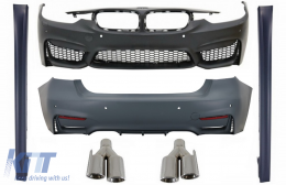 image-78-Body Kit katállhlo gia BMW Seirá 3 F30 (2011-2015) F30 LCI (2016-up) me Ákroi Exatmíseon M3 Athlhtikó Schediasmós