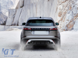 Body Kit katállhlo gia Land Range Rover Velar SUV L560 (2017-Up) me DRL LED Dunamikó Look-image-6074894