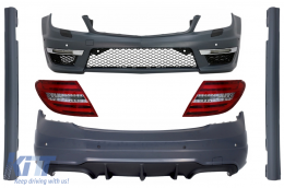 image-74-Body Kit katállhlo gia Mercedes C-Class W204 Ananéosh (2007-2015) me Fotistiká Píso Fóta LED