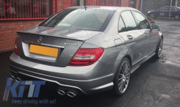 Body Kit katállhlo gia Mercedes C-Class W204 Ananéosh (2007-2015) me Fotistiká Píso Fóta LED-image-6025082