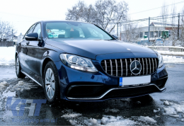 Body Kit katállhlo gia Mercedes C-Class W205 Sedan (2014-2018) C63 Schediasmós-image-6040688
