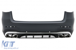 Body Kit katállhlo gia Mercedes GLC SUV Ananéosh X253 (2020-Up) GLC63 Schediasmós Chrómio-image-6095063