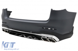 Body Kit katállhlo gia Mercedes GLC SUV Ananéosh X253 (2020-Up) GLC63 Schediasmós Chrómio-image-6095065