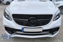 Body Kit katállhlo gia Mercedes GLE Koupé C292 Seirá Athlhtikí (2015-2019) me Mavro ákres sigastíra-image-6113038