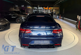 Body Kit katállhlo gia Mercedes S-Class Koupé C217 Seirá Athlhtikí (2015-2021) S63 Schediasmós All Mavro-image-6126862