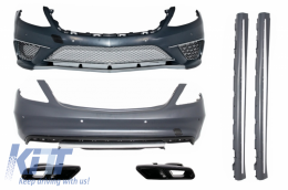 image-46-Body Kit katállhlo gia Mercedes S-Class W222 me Ákroi Exatmíseon kai Plaϊná Kit makriá ékdosh (2013-06.2017) Schediasmós S65
