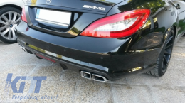 Body Kit LWB katállhlo gia Mercedes S-Class W221 (2005-2011) me Kentrikí grília Piáno Mavro kai ourá Ákroi Exatmíseon-image-6030256