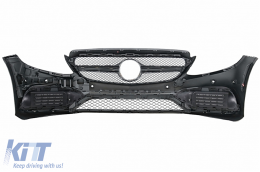 
Body kit Mercedes C-osztály W205 Sedan 14+ modellekhez, lökhárító fényszóró, C63 AMG Dizájn-image-6046683