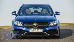 
Body Kit Mercedes C W205 S205 (2014-2020) modellekhez, C63 dizájn, lökhárító diffúzor kipufogóvég-image-6051963