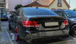 Body Kit подходящ за Mercedes E-Class W212 Facelift (2013-2016) с Накрайници за ауспух E63 A-Design Черен Exclusive Editon-image-6044039