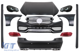 Body Kit Mercedes E-osztály W212 (2009-2012) modellekhez, átalakítás facelift E63 dizájnra-image-6104369