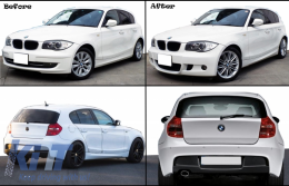 Body Kit para BMW 1 E81 E87 04-07 Parachoques Faldones M-Technik Look-image-6053451