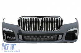 Body Kit para BMW 7 G12 15-19 conversión a G12 LCI 2020 Look Capucha Guardabarros delanteros-image-6092696