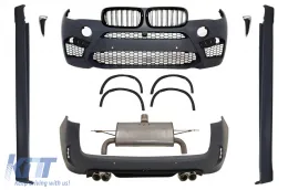 image-30-Body Kit para BMW X5 F15 13-18 X5M Look M-Package Parachoques Rejillas Escape