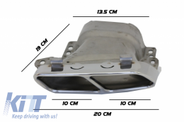 Body Kit para Mercedes A W176 12-18 A45 Look Spoiler Splitters Fins Aero-image-6081481