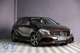 Body Kit para Mercedes A W176 12-18 A45 Look Spoiler Splitters Fins Aero-image-6101489