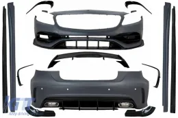 image-77-Body Kit para Mercedes A W176 12-18 A45 Look Spoiler Splitters Fins Aero