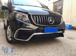 Body Kit para Mercedes Clase V W447 14+ Rejilla Protector Trasero Foot Plate-image-6096123