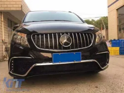 Body Kit para Mercedes Clase V W447 14+ Rejilla Protector Trasero Foot Plate-image-6096129