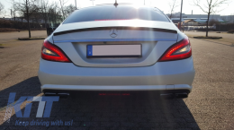 Body Kit para Mercedes CLS W218 C218 Sedan 2011-2018 CLS63 Look Guardabarros capucha-image-5990488