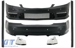 image-45-Body Kit para Mercedes S W221 2005-2011 LWB Faldones laterales Cansada Puntas Cromo