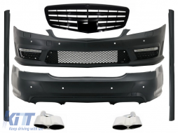 Body Kit para Mercedes S W221 2005-2011 Parrilla Negro brillante Cansada Consejos-image-6030206