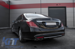 Body Kit para Mercedes S W222 13-17 Parachoque Cansada Puntas S63 Look-image-6063469