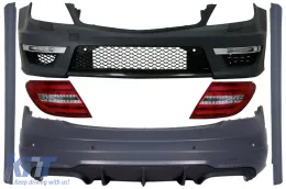 image-42-Body Kit para Mercedes W204 07-15 Facelift C63 Look Parachoques Luces LED