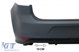 Body Kit para VW Golf 7 VII 12-17 Parachoque Rejillas Faldones laterales Difusor R-line Look-image-6017552