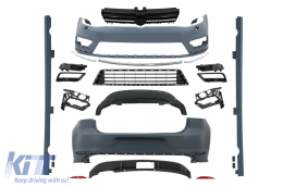 Body Kit para VW Golf 7 VII 12-17 Parachoque Rejillas Faldones laterales Difusor R-line Look-image-6089344