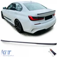 Body kit parachoques delantero alerón trasero faldones laterales negro brillante adecuado para BMW Serie 3 G20 2019-2022-image-6205195