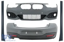 image-61-Body Kit per BMW Serie 1 F20 LCI 15-18 Paraurti Minigonne M-Technik Look