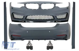 image-13-Body Kit per BMW Serie 4 F32 F33 13-19 Paraurti Scarico fibra carbonio M4 Design