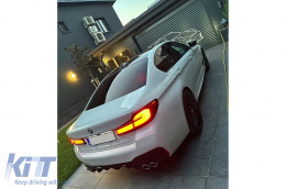Body Kit per BMW Serie 5 G30 LCI 2020+ M5 Look Griglie Minigonne laterali Silenziatore Punte-image-6114177