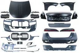 image-31-Body Kit per BMW Serie 7 G12 LCI Facelift 2019+ Look M-tech Griglia Minigonne laterali