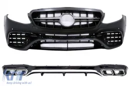 image-27-Body Kit per Mercedes Classe E W213 16-19 Diffusore paraurti E63 Design
