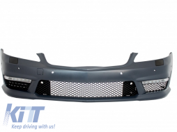 Body Kit per Mercedes Classe S W221 2005-2011 S63 S65 Look Scarico Silenziatore Punte Nero-image-6063015