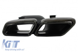 Body Kit per Mercedes E W212 Facelift 13-16 Paraurti Marmitta E63 Design Nero-image-6043987
