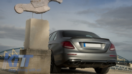 Body Kit per Mercedes E W213 16-19 E63 Look Scarico Silenziatore Suggerimenti Nero-image-6054618