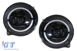 Body Kit per Mercedes G W463 08-17 G63 G65 W464 Paraurti LED Luci Grille--image-6092051