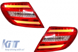 Body Kit per Mercedes W204 07-14 Facelift C63 Look Paraurti xeno Fanali Fari LED-image-6002773