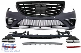 image-23-Body Kit per MERCEDES W222 Classe S 13-17 S63 Look paraurti marmitta diffusore-