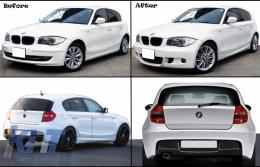 Body Kit pour BMW 1 E81 E87 04-07 Pare-chocs Jupes M-Technik Design-image-6053451