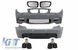 image-11-Body Kit pour BMW 1 E81 E87 04-11 M Sport Look Échappement Conseils Carbone PDC