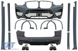 image-16-Body Kit pour BMW X3 G01 2017-2020 X3M Look Diffuseur Conseils Jupes latérales Passages roues