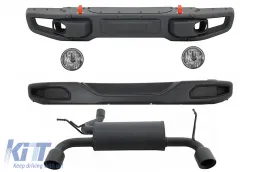 image-17-Body Kit pour Jeep Wrangler Rubicon JK 07-17 10e anniversaire d'échappement